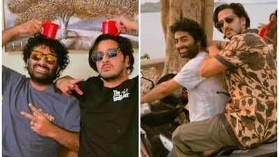 কাজী তৌকির ও অরিজিৎ সিং। কাজী তৌকির ও অরিজিৎ সিং।