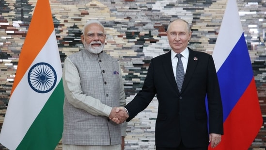 India sees Russia as a partner within BRICS, not as part of an anti-western bloc. The India-Russia partnership demonstrates how countries with differing foreign policy orientations can sustain pragmatic cooperation in a contested global order.(Photo credit: AFP)
