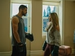 This image released by Prime Video shows Hugo Diego Garcia, left, and Ester Exposito in a scene from the film 