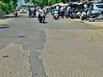 A comprehensive repair of the entire stretch can be taken up only after the pipeline work is completed. (HT Photo)