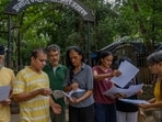 Powai Residents have opposed a 13.40 meter DP road saying it will affect the Pramod Mahajan Garden through which the road is to go.