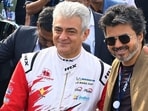 Ajith Kumar and Vijay met at the Le Mans Cup race at Silverstone, England.