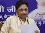 BSP chief Mayawati during the press conference in Lucknow on Sunday. (PTI)