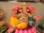 Ganesh idols go on sale in Lucknow (HT Photo)