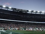 The Giants-Cowboys game at MetLife Stadium will feature a special halftime performance as part of the team’s 25th-anniversary 9/11 commemoration. (AP Photo/Adam Hunger)