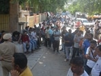 National Lok Adalats held at the district courts complex, Sector 1 in Panchkula on Saturday. (Sant Arora/HT)