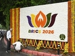The Brics Summit is being held at Bharat Mandapam on September 12 and 13. (Sanjeev Verma/HT Photo)