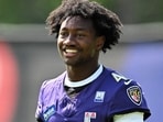 Zay Flowers has turned a strong Boston College career into NFL success, a huge Ravens contract and growing personal attention.   Jamie Sabau/Getty Images/AFP (Photo by Jamie Sabau / GETTY IMAGES NORTH AMERICA / Getty Images via AFP)