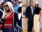 Paris Hilton; Ananya Panday with with American actor Belmont Cameli