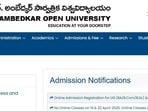 అంబేద్కర్ వర్సిటీలో పీహెచ్‌డీ ప్రవేశాలు