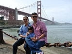 Min Zin, wearing a checked shirt, was born in Myanmar before moving to the U.S.