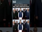 BRICS Day 2: Modi Joins World Leaders for Family Photo at Bharat Mandapam