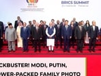 BRICS family photo DROPS! PM Modi flanked by Putin & Xi 