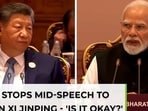 What happened to Xi Jinping? PM Modi suddenly stops speech to check on him What happened to Xi Jinping? PM Modi suddenly stops speech to check on him