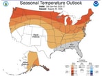 NOAA winter weather forecast map(NOAA)