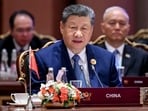 Chinese President Xi Jinping during the BRICS Summit 2026 session on 'Inclusive Global Governance and Strengthening Multilateralism', at Bharat Mandapam, in New Delhi.