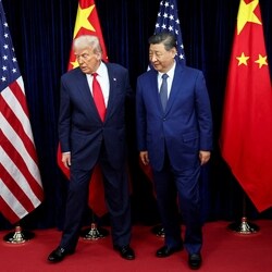 File photo: US President Donald Trump with Chinese President Xi Jinping