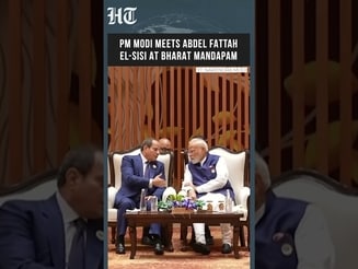 WATCH: Modi, El-Sisi Meet on Sidelines of BRICS Summit at Bharat Mandapam