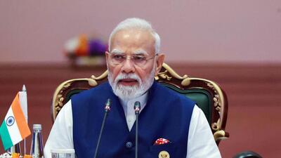 “The weaponisation of technology and critical minerals can hinder our shared progress. Therefore, we have emphasised inclusivity in the adoption of technology,” PM said, speaking in Hindi. (DPR PMO/ANI Photo) “The weaponisation of technology and critical minerals can hinder our shared progress. Therefore, we have emphasised inclusivity in the adoption of technology,” PM said, speaking in Hindi. (DPR PMO/ANI Photo)