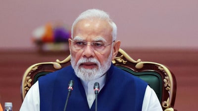 Prime Minister Narendra Modi during the BRICS Session on ‘Resilience, Innovation, Cooperation and Sustainability: Shaping the Future for Inclusive Global Growth’ at Bharat Mandapam on Day 2 of the BRICS Summit 2026. (ANI) Prime Minister Narendra Modi during the BRICS Session on ‘Resilience, Innovation, Cooperation and Sustainability: Shaping the Future for Inclusive Global Growth’ at Bharat Mandapam on Day 2 of the BRICS Summit 2026. (ANI)