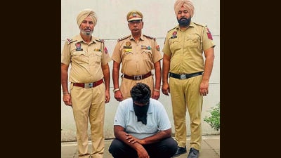 Accused in the custody of police in Ludhiana on Sunday. (HT Photo) Accused in the custody of police in Ludhiana on Sunday. (HT Photo)