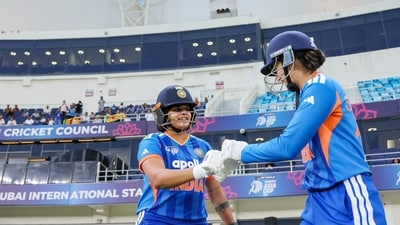 Smriti Mandhana and Shafali Verma put on 129 runs for the opening wicket (BCCI Women - X) Smriti Mandhana and Shafali Verma put on 129 runs for the opening wicket (BCCI Women - X)