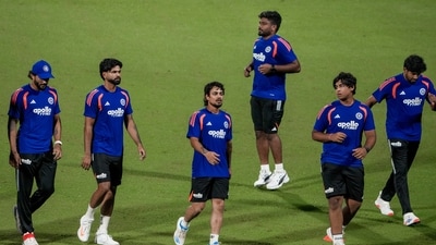 India's captain Shreyas Iyer, Tilak Verma, Nitish Kumar Reddy, Ishan Kishan, Vaibhav Sooryavanshi and others during a practice session ahead of the first T20 cricket match between India and Afghanistan (PTI) India's captain Shreyas Iyer, Tilak Verma, Nitish Kumar Reddy, Ishan Kishan, Vaibhav Sooryavanshi and others during a practice session ahead of the first T20 cricket match between India and Afghanistan (PTI)