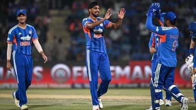 Indian bowlers dismantled the Afghanistan top-order, reducing them to 43/5 in seven overs. (Hindustan Times)