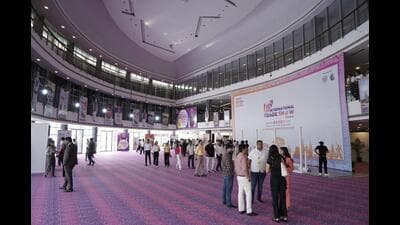The meeting also aimed to address key requirements for ensuring a seamless experience for visitors and exhibitors, officials said. (HT Archive) The meeting also aimed to address key requirements for ensuring a seamless experience for visitors and exhibitors, officials said. (HT Archive)