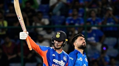 After the departure of Samson, Abhishek Sharma and Ishan Kishan formed a partnership of 121 runs off just 53 deliveries taking the game awya from Afghanistan. (Rahul Singh)