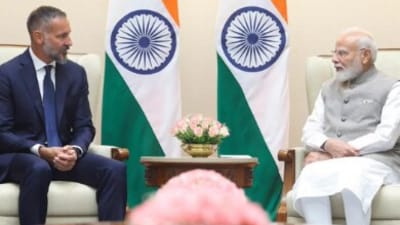 Prime Minister Narendra Modi and His Highness Prince Rahim Aga Khan V Prime Minister Narendra Modi and His Highness Prince Rahim Aga Khan V