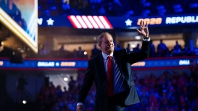 Ken Paxton, Texas’ Republican candidate for Senate, at the GOP’s Midterm Convention in Dallas on Wednesday.