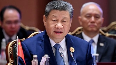 Chinese President Xi Jinping during the BRICS Summit 2026 session on 'Inclusive Global Governance and Strengthening Multilateralism', at Bharat Mandapam, in New Delhi. (@SpoxCHN_MaoNing) Chinese President Xi Jinping during the BRICS Summit 2026 session on 'Inclusive Global Governance and Strengthening Multilateralism', at Bharat Mandapam, in New Delhi. (@SpoxCHN_MaoNing)