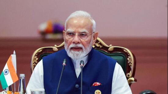 “The weaponisation of technology and critical minerals can hinder our shared progress. Therefore, we have emphasised inclusivity in the adoption of technology,” PM said, speaking in Hindi. (DPR PMO/ANI Photo)