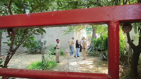 A forensic team from Bathinda was also called in and began a detailed examination to determine the cause of the blasts. (HT Photo)