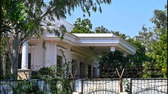 AAP alleged that “masked men” were seen entering the property late on Saturday, while the BJP accused the party of becoming “agitated” and “defensive” whenever the bungalow is mentioned. (HT Archive)