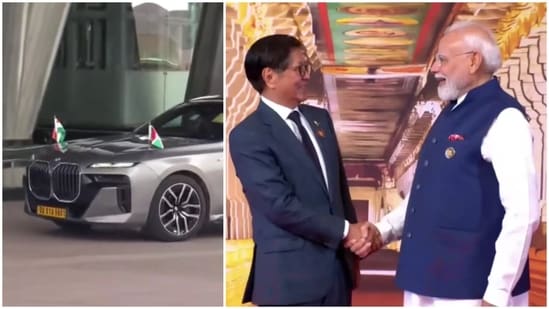 BRICS Summit 2026 LIVE: President of South Africa Cyril Ramaphosa arrives for Day 2 of BRICS Summit in Delhi's Bharat Mandapam (L).