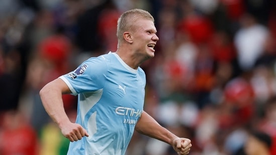 Erling Haaland fired 10-man Manchester City to a memorable 1-0 victory