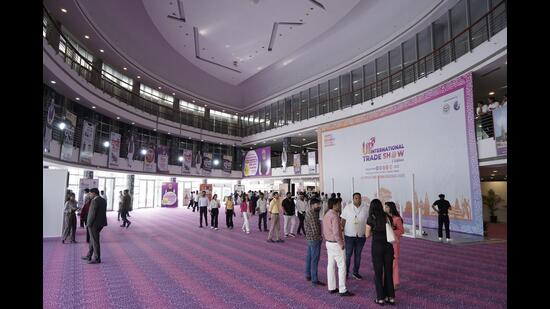The meeting also aimed to address key requirements for ensuring a seamless experience for visitors and exhibitors, officials said. (HT Archive)