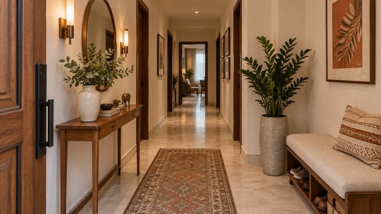 Hallways have great decor potential!