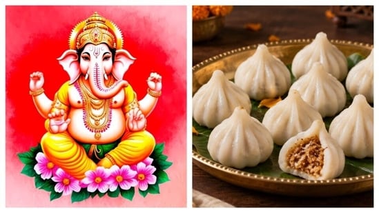 Various sweet treats like modak are prepared in honour of Lord Ganesha.