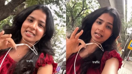 A techie said Bengaluru’s long traffic delays had left her frustrated after spending a week in the city.