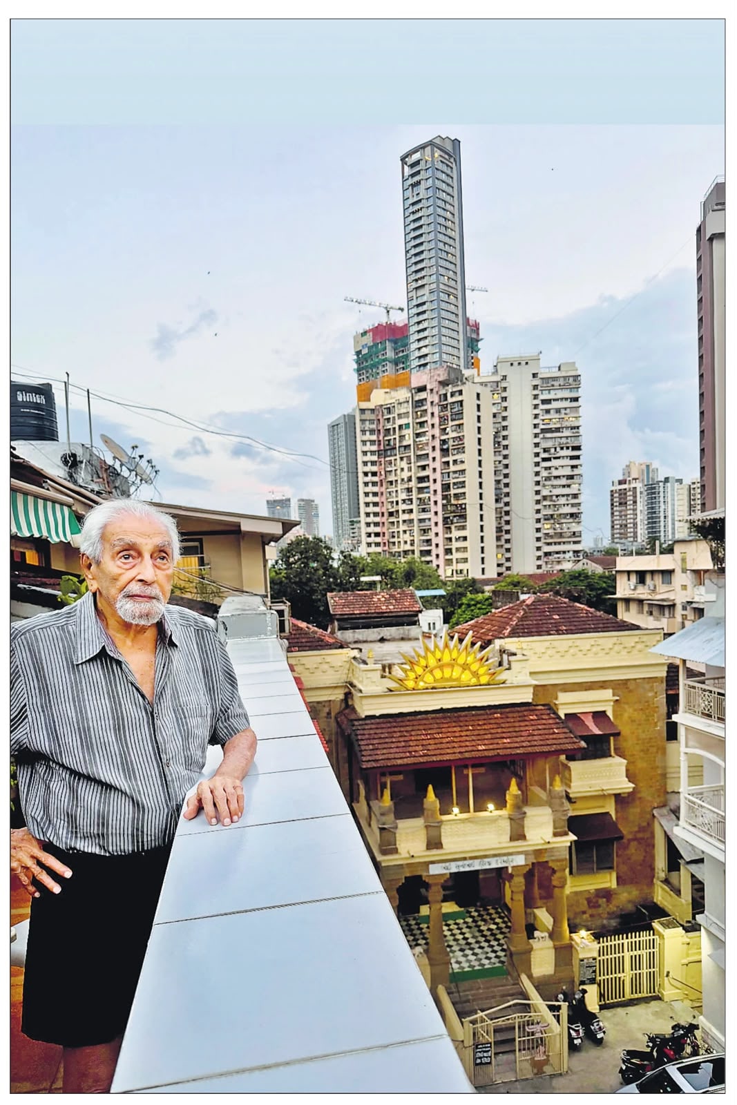 Taraporevala’s father Rumi at Cozy Building, near Kemps Corner, Mumbai