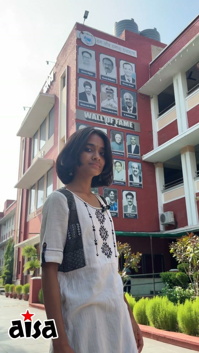 Ananya Raturi, candidate, AISA-SFI Ananya Raturi, candidate, AISA-SFI