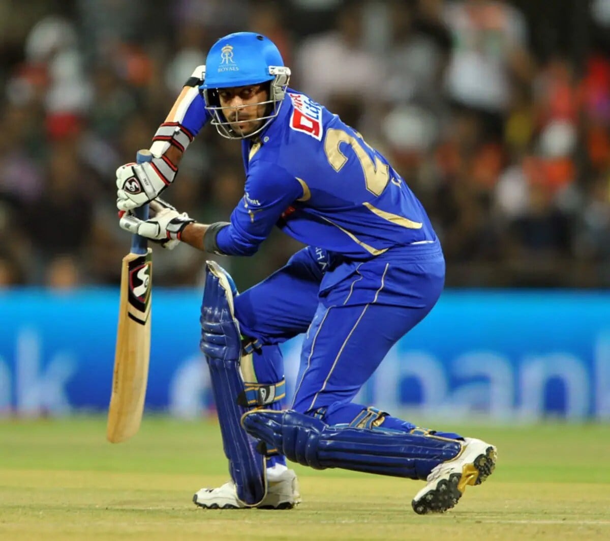 Faiz Fazal playing for the Rajasthan Royals in the IPL. (AFP) Faiz Fazal playing for the Rajasthan Royals in the IPL. (AFP)