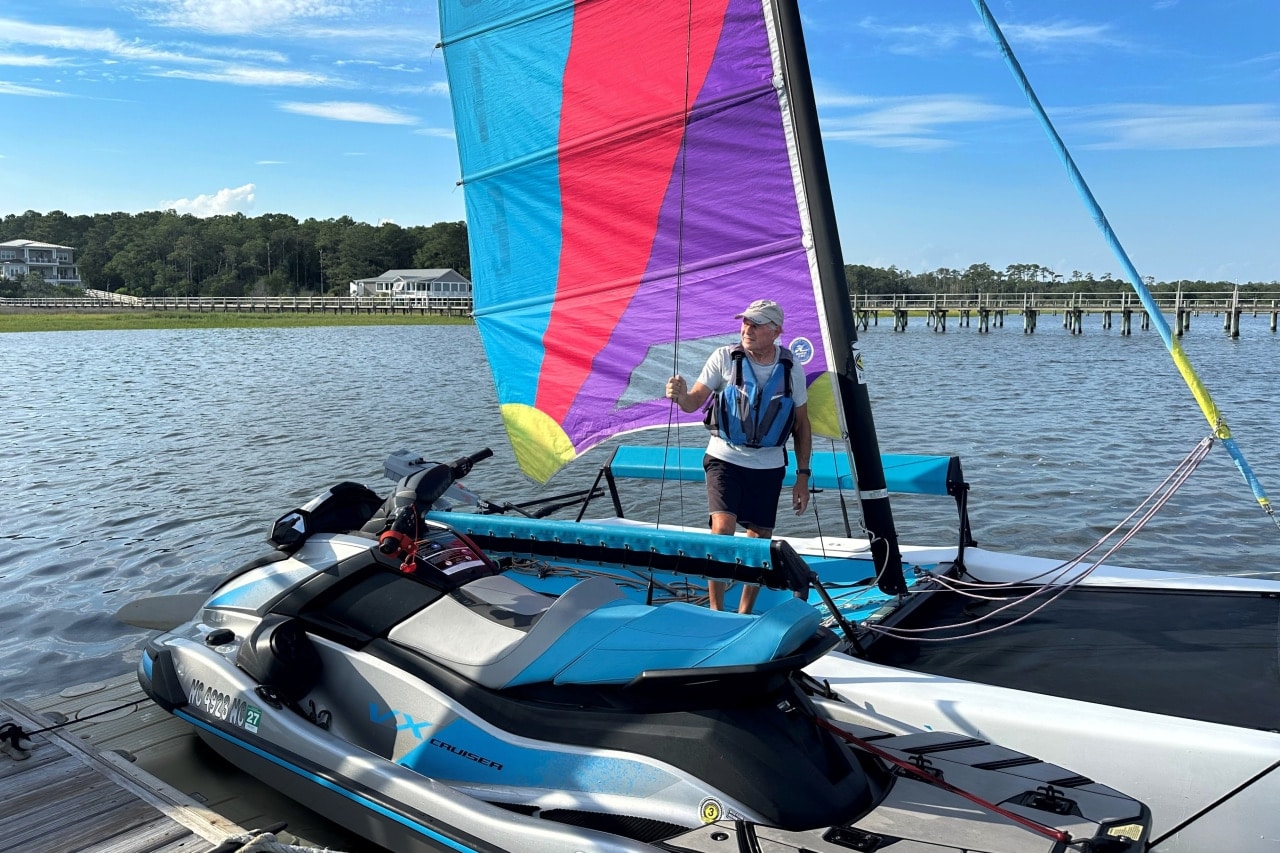 Phil Barbalace says boating has always been his way of relaxing. Phil Barbalace says boating has always been his way of relaxing.