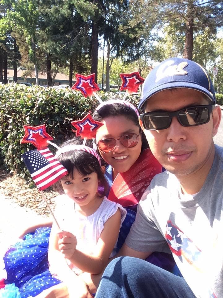 Min Zin with his family. Min Zin with his family.