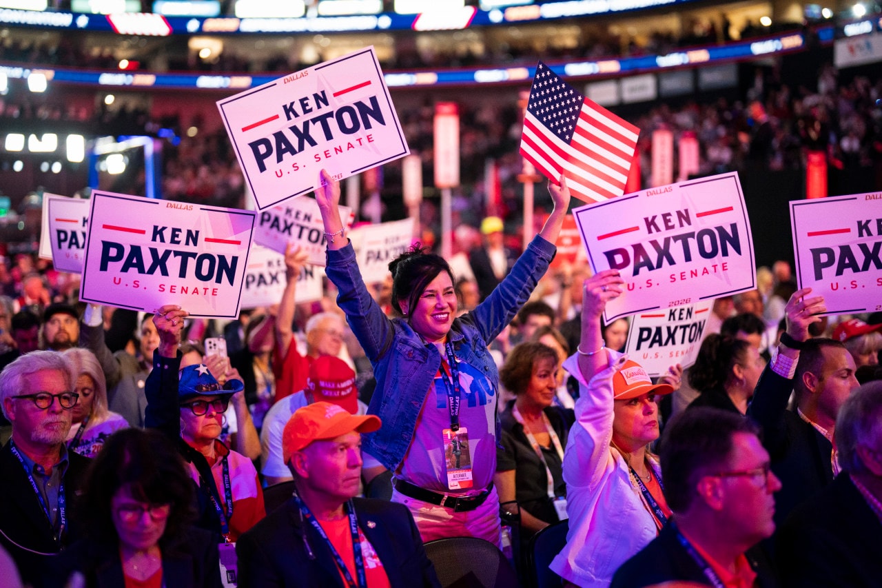 At the GOP convention this week, Trump ribbed Paxton’s appearance as well as the way he dresses and speaks.