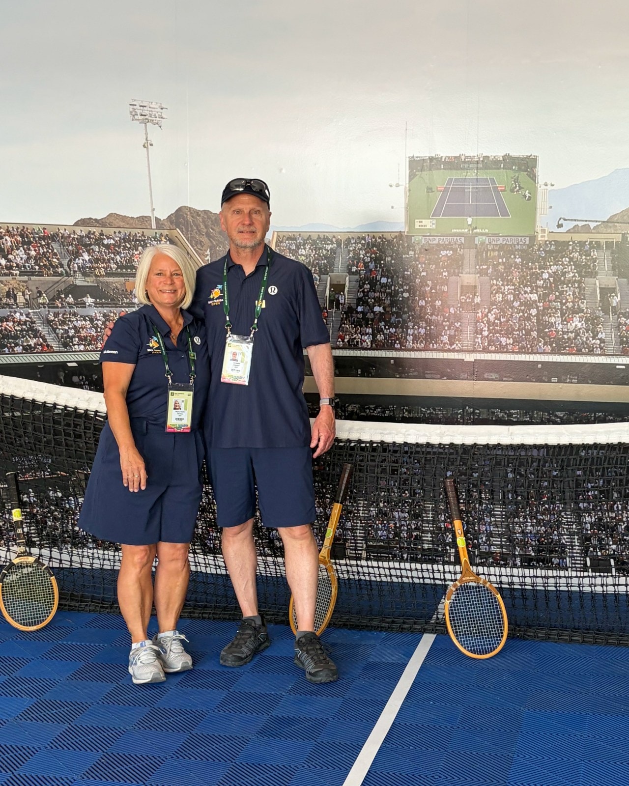 The Buddes attending a tennis tournament earlier this year. The Buddes attending a tennis tournament earlier this year.