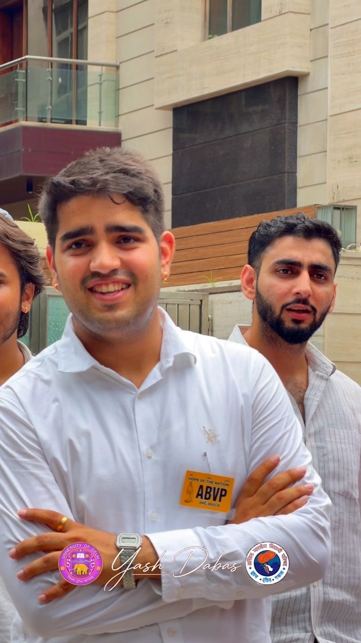 Yash Dabas, Candidate, ABVP Yash Dabas, Candidate, ABVP